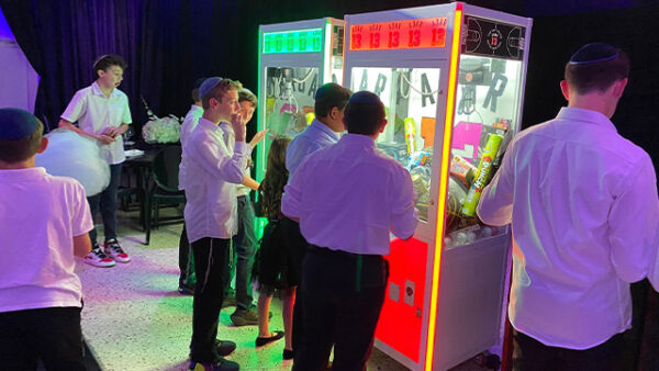 LED Claw Machine with branded artwork wrap LED Claw Machine with branded artwork wrap