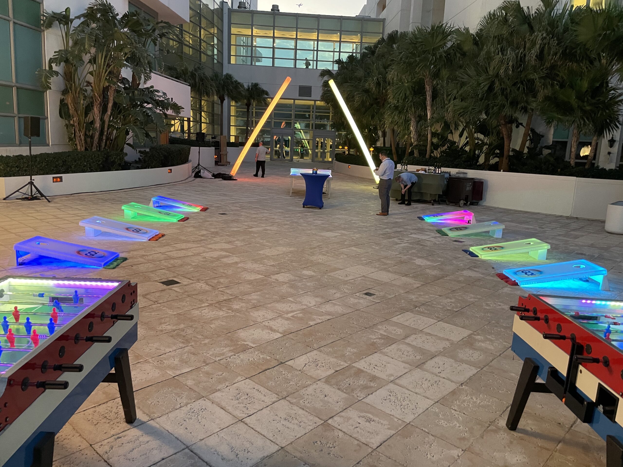 led branded corn hole and foosball scaled led branded corn hole and foosball scaled