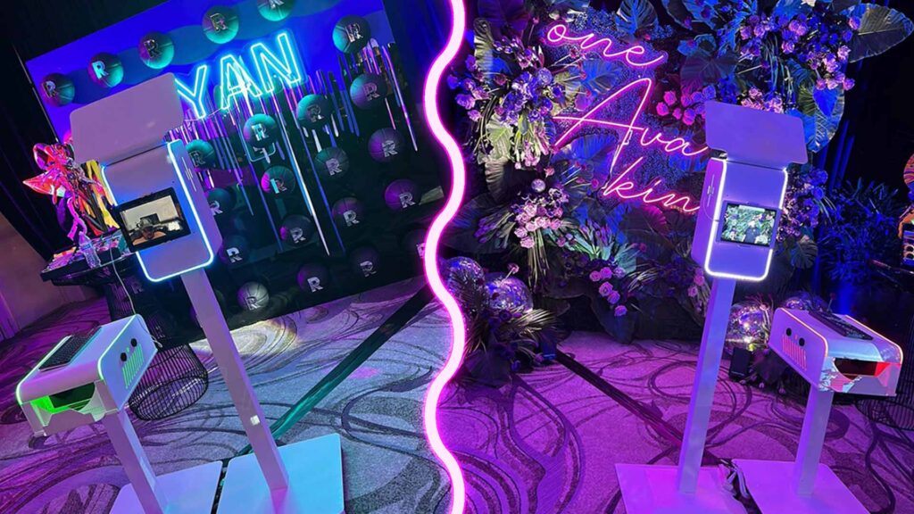 Venture Photo Booth with LED Sign in Orlando, Florida