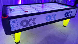 branded led air hockey for rent in orlando florida
